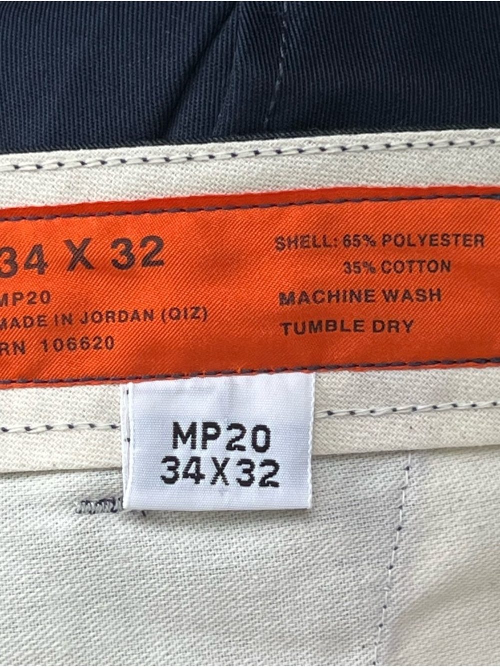 Set of 3 Pants MP20 Men Classic Blue Chinos Pants Size 34” x 32” Casual or Work - Picture 2 of 15